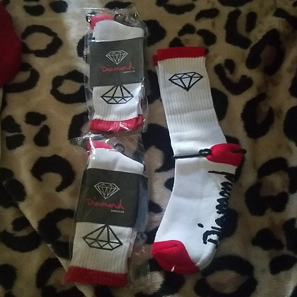 Lot of 3 diamond socks